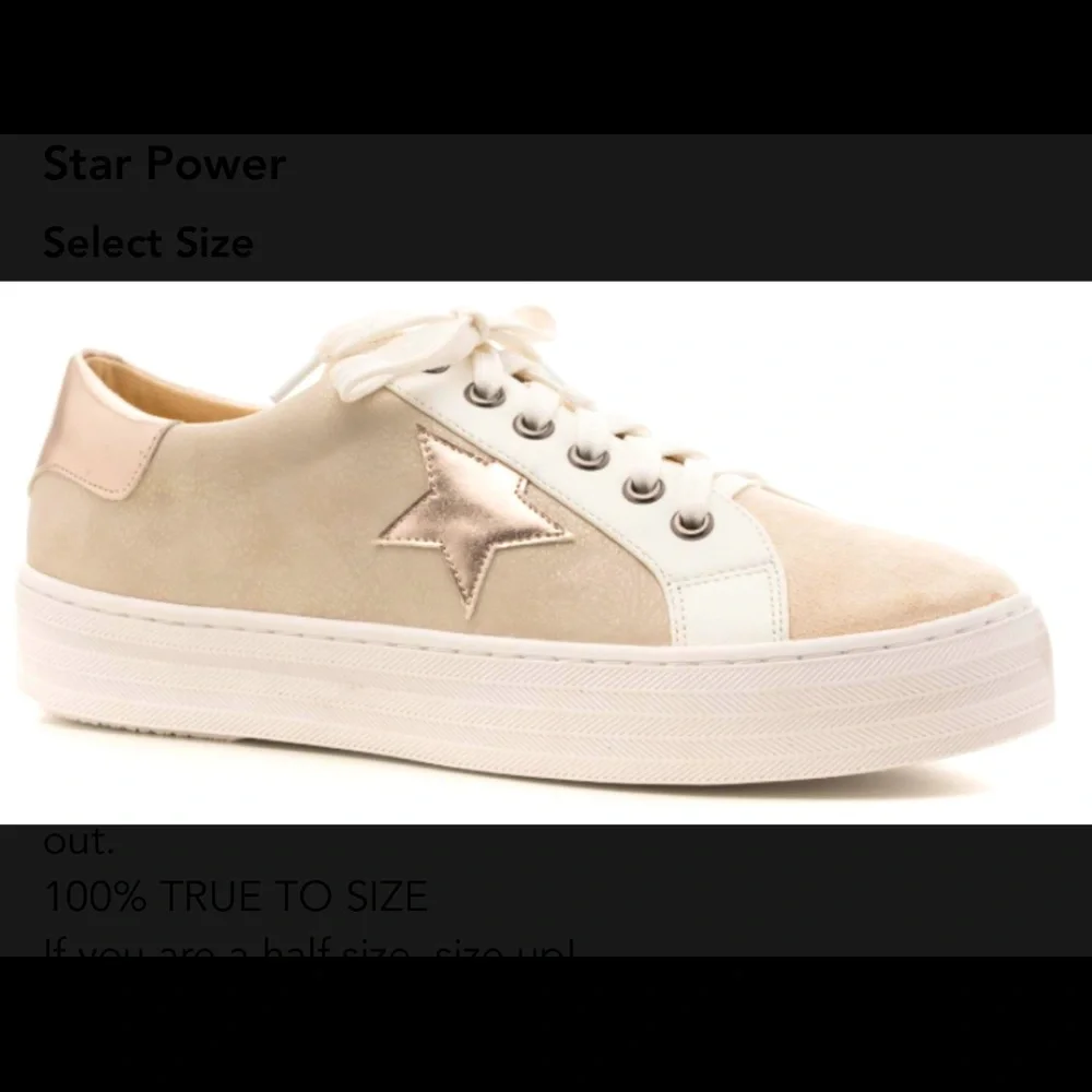 ✨NIB CUTE & SUPER ULTRA CUSHION CORKY STAR MICROSUEDE SNEAKERS! 10 - Picture 3 of 3